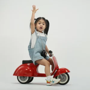 Primo Classic Red Ride-On  (Leather Seat)